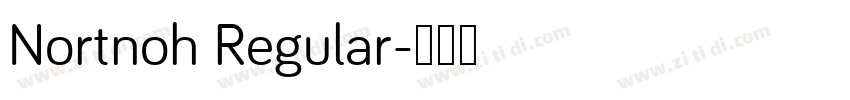 Nortnoh Regular字体转换